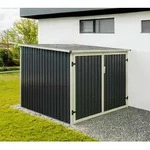 Westmann Fahrradgarage Gartenbox | Anthrazit | 200x203x158 cm - Anthrazit