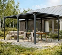 Palram - Canopia PA704673, Palram - Canopia Aluminium Pavillon Milano 4300 