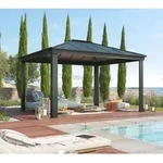 Palram - Canopia Aluminium Pavillon Dallas 4300 | Grau | 364x426x296 cm - Anthrazit