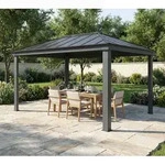 Palram - Canopia Aluminium Pavillon Dallas 6100 | Grau | 612x364x296 cm - Grau