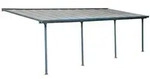 Palram - Canopia Aluminium Terrassen&uuml;berdachung Feria | Anthrazit | 295x730x305 cm -