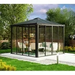 Palram - Canopia Aluminium Kaltwintergarten Ledro 3000 | Grau | 295x295x276 cm - Grau