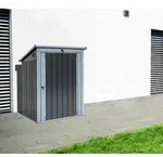 Westmann Stahl M&uuml;lltonnenbox und Ger&auml;tebox | Anthrazit | 101x104x134 cm - Anthrazit