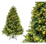 Evergreen K&uuml;nstlicher Weihnachtsbaum Vermont Fichte | Inkl. LEDs | Gr&uuml;n | 180...
