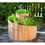 Westmann L&auml;rchenholz Kr&auml;uterspirale Luise | Natur | 400x55x77 cm - Natur