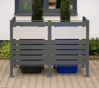 Westmann WMJGBF03-4S-120-2, Westmann Metall M&uuml;lltonnenverkleidung Planum | 2x240 L 