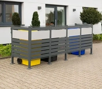 Westmann WMJGBF03-4S-120-4, Westmann Metall M&uuml;lltonnenverkleidung Planum | 4x240 L 