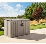 Lifetime Greg | Kunststoff M&uuml;lltonnenbox | 3x240 L| Grau/Braun | 108x191x132 cm -