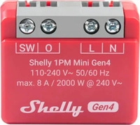 Shelly Shelly_1PM_Mini Gen4, Shelly 1PM Mini Gen4 - 1-Kanal Relais mit Messung