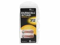 Duracell Activair Hörgerätebatterie Typ 312 (6 Stück)
