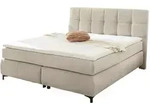 Boxspringbett 180 x 200 cm beige Feincord - BEATRICE