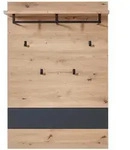 Wandgarderobe Paneele Artisan Eiche - Graphit - 80 cm - MEMPHIS
