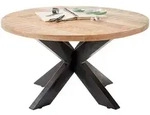 Couchtisch Massivholz rund - 80 x 80 cm - Mango - ACE
