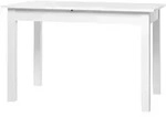Esstisch 120 - 160 cm ausziehbar wei&szlig; - COBURG