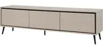 TV - Lowboard beige schwarz 175 cm TV-Board - ARONA