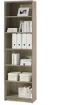 B&uuml;cherregal Standregal Sonoma Eiche 60 x 202 cm - 5 Einlegeb&ouml;den - LILLY
