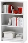 B&uuml;cherregal Standregal wei&szlig; 60 x 106 cm - 2 Einlegeb&ouml;den - LILLY