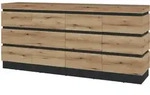 Sideboard Coast Evoke Eiche - grau 201 cm - CORTE