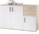 Kommode Sonoma Eiche - wei&szlig; 120 cm - BOBBY