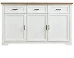 Sideboard Pinie wei&szlig; - Artisan Eiche 166 cm - JASMIN