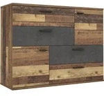 Kommode Old Wood - grau 125 cm - SKIVE
