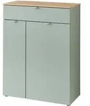 Schuhschrank gr&uuml;n - Artisan Eiche 78 x 103 cm - BARI