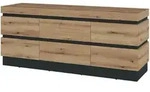 TV - Lowboard Coast Evoke Eiche - grau 161 cm - CORTE