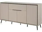 Sideboard mit 1 Schublade beige schwarz 175 cm - ARONA