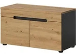Garderobenbank Artisan Eiche anthrazit 80 cm - CANU