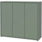 Schuhschrank gr&uuml;n 109 x 99 cm 3-t&uuml;rig - ALICE SPRINGS
