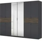 Kleiderschrank Spiegel 271 - grau - Eiche - rauch - TICAO
