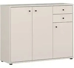 Kommode mit Schubladen beige 85 cm - TEMPRA