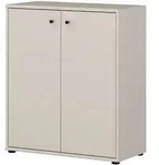 Kommode beige 86 cm - 2-t&uuml;rig - TEMPRA