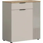 Kommode mit Schublade Beige-Kaschmir - Evoke Eiche 80 cm - SLIDE