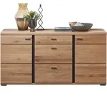 Sideboard mit 3 Schubladen Altesche teilmassiv geb&uuml;rstet 170 cm - SONOS
