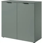 Kommode gr&uuml;n 90 x 40 cm - 2-t&uuml;rig - LINZ