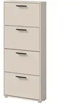 Schuhschrank Beige-Kaschmir 4-t&uuml;rig 59 x 136 cm - SAMMY
