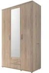Kleiderschrank mit Spiegel - Sonoma Eiche - 120 cm - KARL