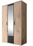 Kleiderschrank mit Spiegel - Artisan Eiche - anthrazit - 120 cm - CHICAGO