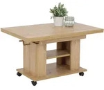 Couchtisch Artisan Eiche 90 x 60 cm ausziehbar - JAKOB