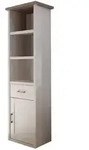 B&uuml;cherregal Standregal Pinie wei&szlig; - Tr&uuml;ffel 54 x 200 cm - LUCA
