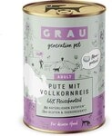 Grau Hund Pute mit Vollkornreis 400 g
