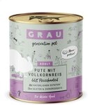 Grau Hund Pute mit Vollkornreis 800 g