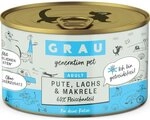 Grau Katzenfutter Pute, Lachs & Makrele 200 g