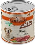 Landfleisch Dog Pur Rind & Reis extra mager 800 g