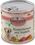 Landfleisch Dog Pur Rinderherz & Nudeln - 800 g