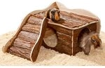 Kleintierhaus Trapper mit Rampe - 40x50x25cm