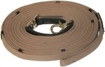 Longierleine mit Lederstegen - 8m