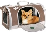 Hunde & Katzentragetasche Star Bag - 45x31x27cm - grau/braun