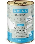 Grau Katzenfutter Pute, Lachs & Makrele 400 g